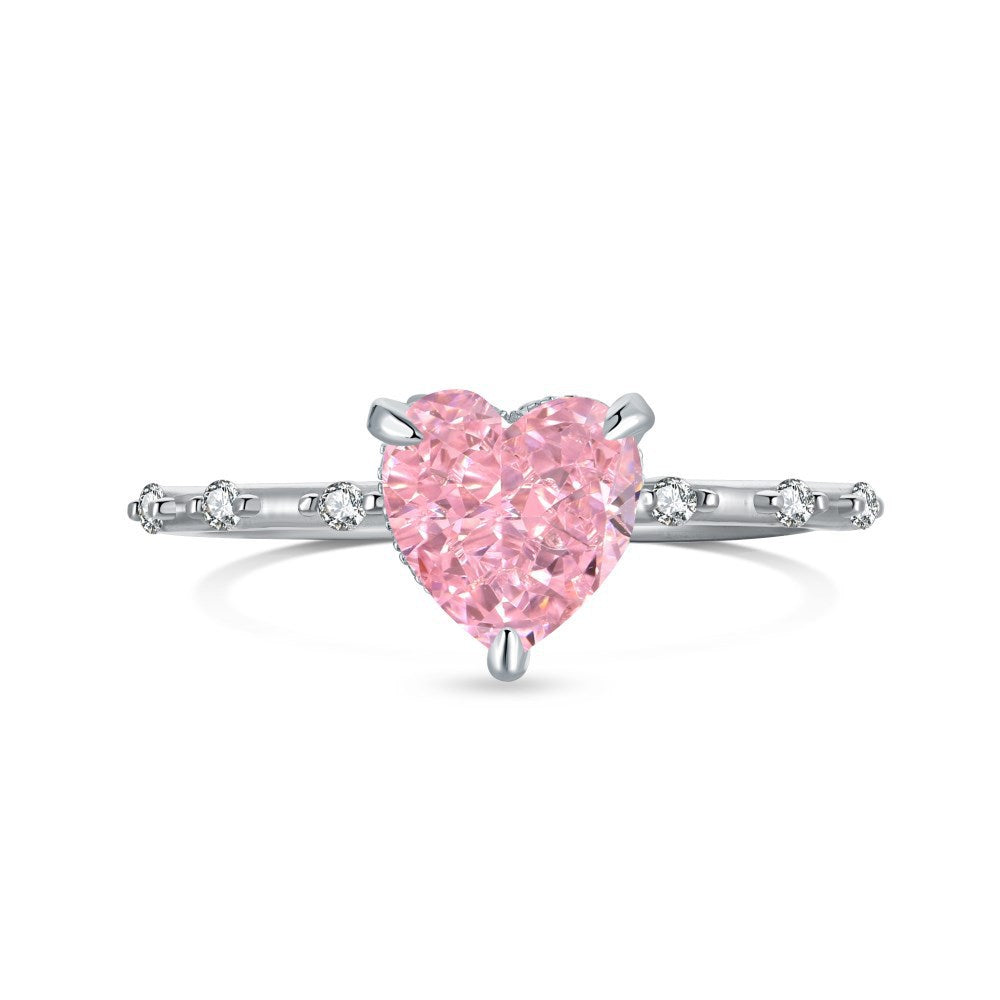 Light luxury high-end zircon series ring