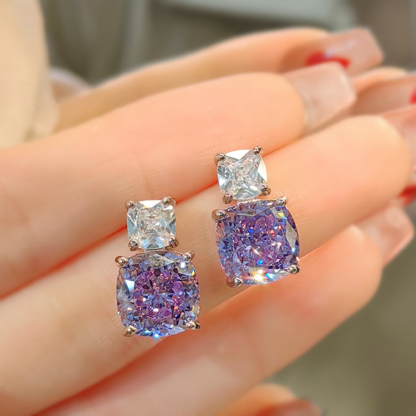 Pink Diamond Necklace Set
