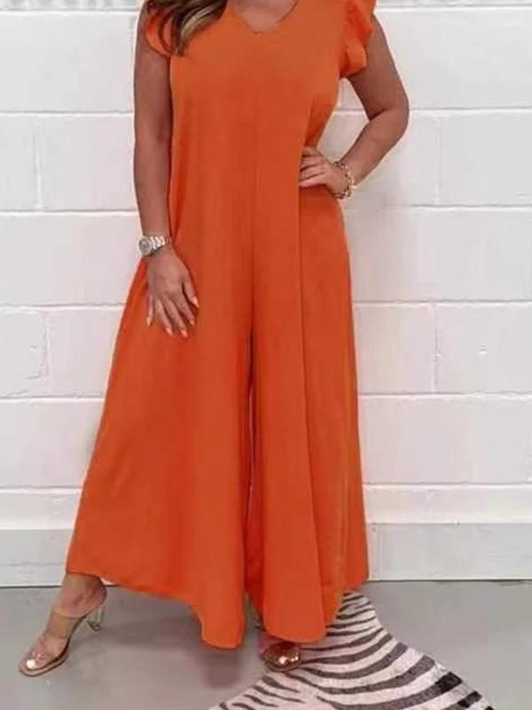 Women's loose wide leg jumpsuit