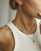 Camille Vintage English Letter Necklace