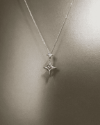 Vintage Angel‑Wing Cross Pendant Necklace Vintage Y2K Rhinestone