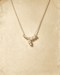 Vintage Lace‑Shaped Teardrop Crystal Pendant Necklace