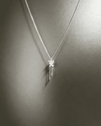 Vintage Delicate Gardenia Flower Tassel Pendant Necklace