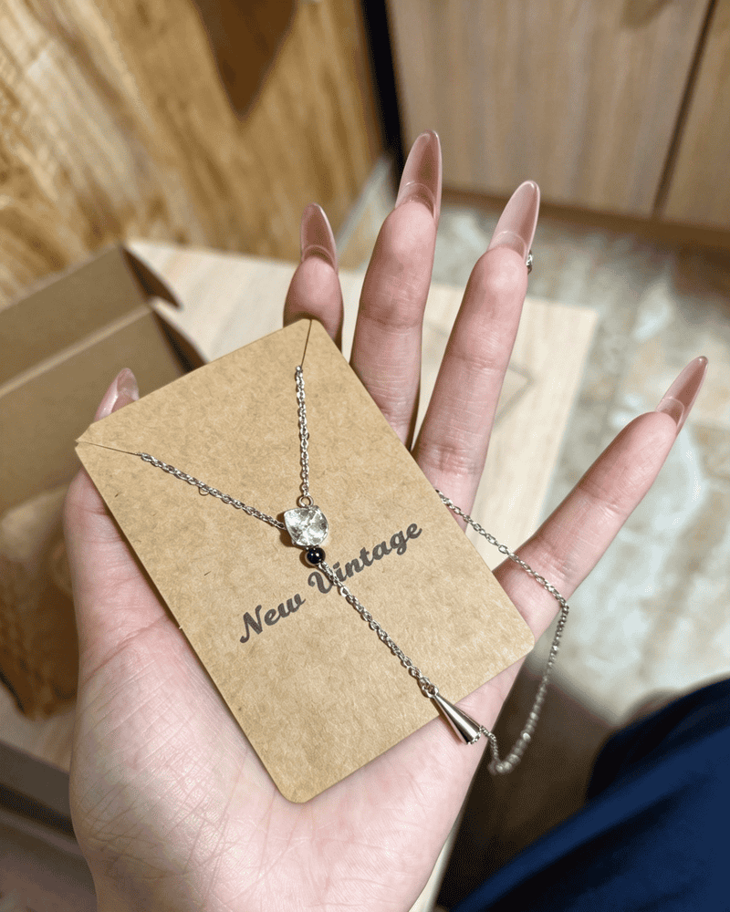 Vintage Y‑Shaped Waterdrop Crystal Tassel Pendant Necklace