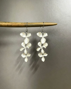 Vintage Layered Flower Drop Dangle Earrings