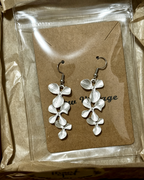 Vintage Layered Flower Drop Dangle Earrings