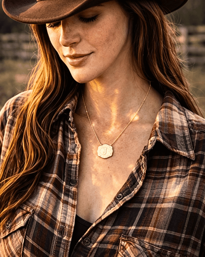 Buckle Necklace Boxes with cowboy style elements