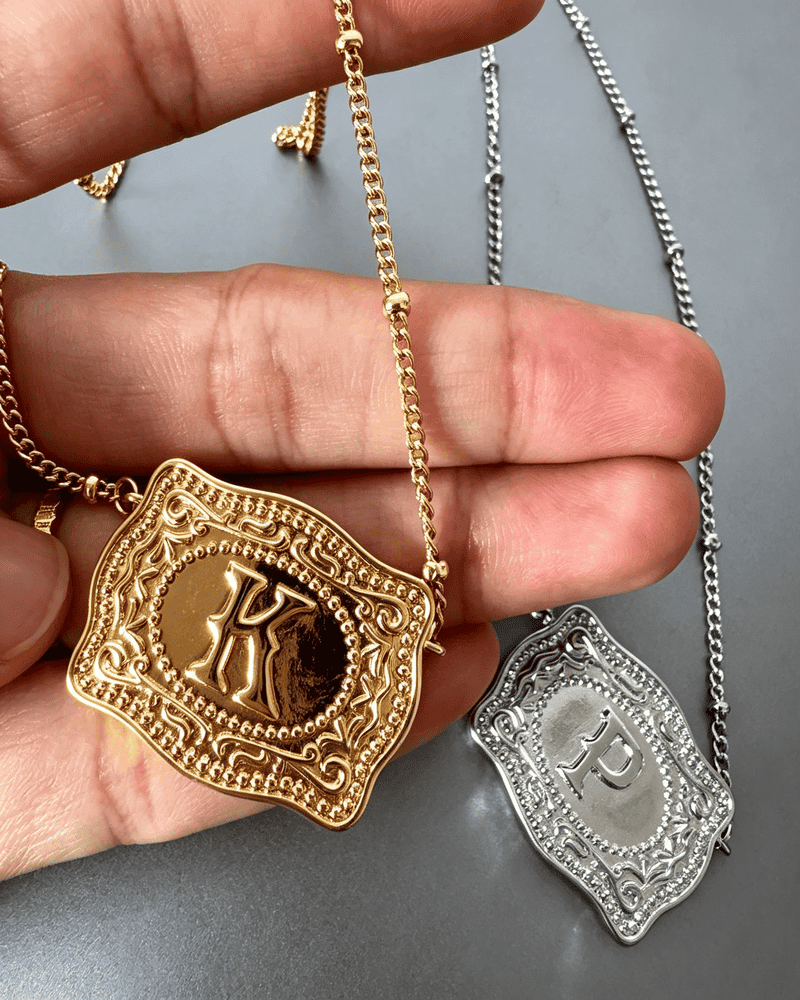Buckle Necklace Boxes with cowboy style elements