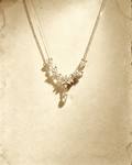 Sparkling Snowflake Crystal Drop Pendant Necklace, Silver‑Plated / S925‑Silver Clavicle Chain