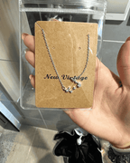 Vintage Ursa Major Big Dipper Star Crystal Clavicle Necklace