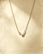Vintage Ursa Major Big Dipper Star Crystal Clavicle Necklace