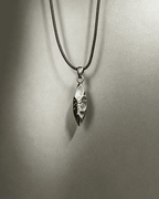 Vintage Wishing‑Stone Pendant Necklace With Black Wax Rope Chain, Unisex