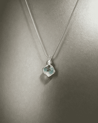 Hand‑made Wire Wrapped Green Fluorite Pendant Necklace