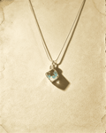 Hand‑made Wire Wrapped Green Fluorite Pendant Necklace