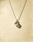 Hand‑made Wire Wrapped Green Fluorite Pendant Necklace