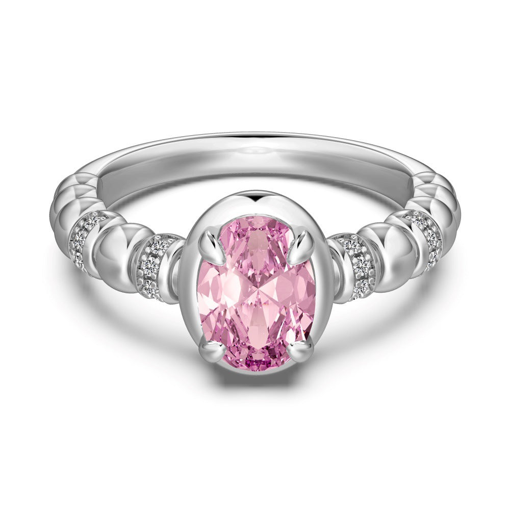 Light luxury high-end zircon series ring