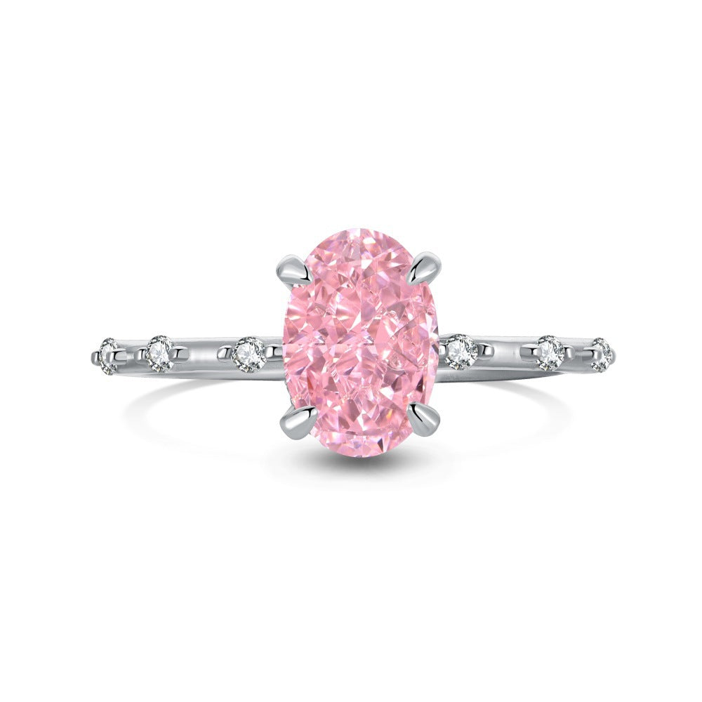 Light luxury high-end zircon series ring