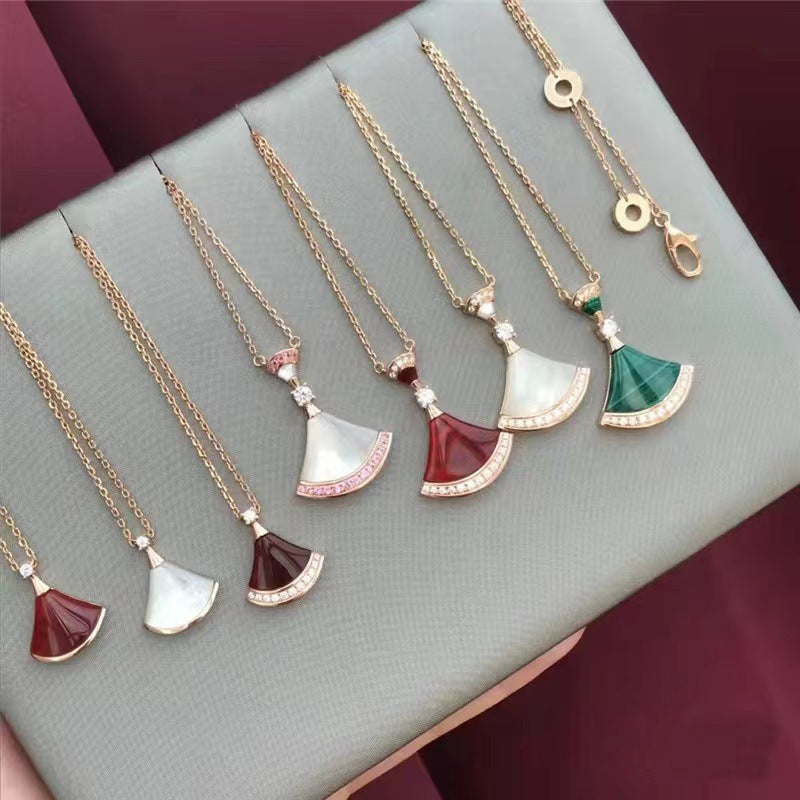 Fashion small fan shell necklace