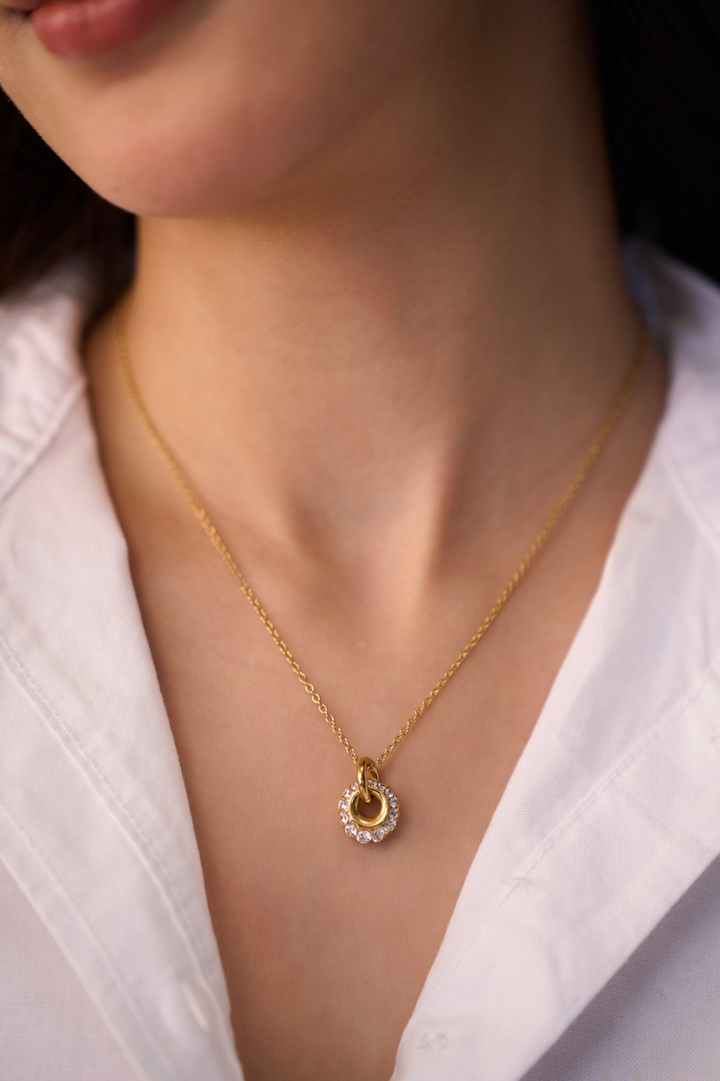 Lenora Necklace  - 18K Gold Plated