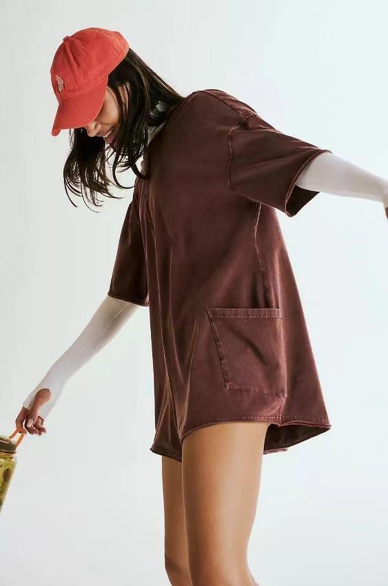 Loose casual suit fashionable backless sexy jumpsuit