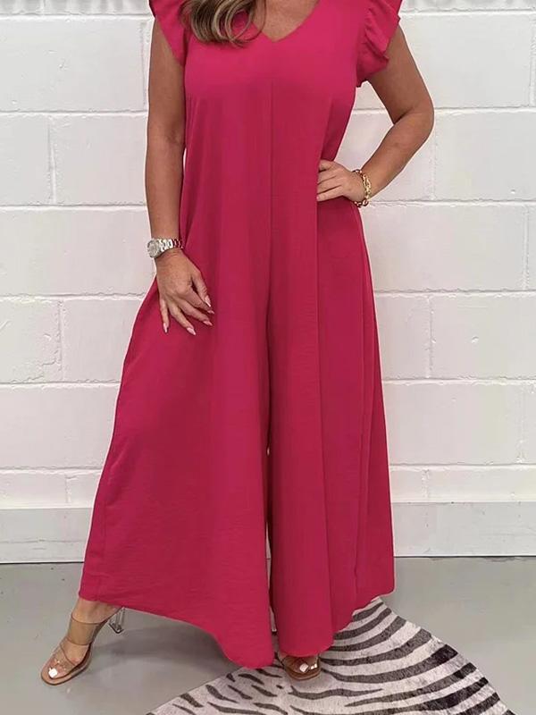 Women's loose wide leg jumpsuit