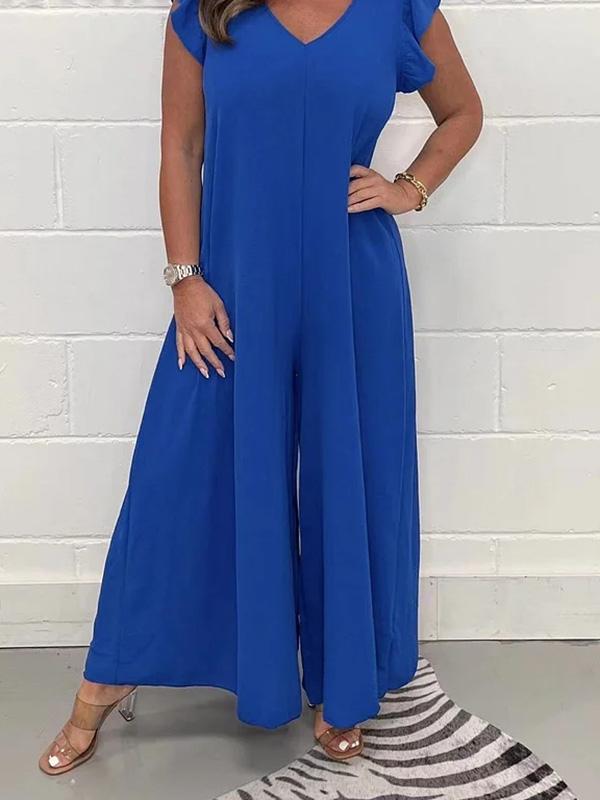 Women's loose wide leg jumpsuit