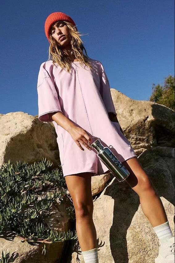 Loose casual suit fashionable backless sexy jumpsuit