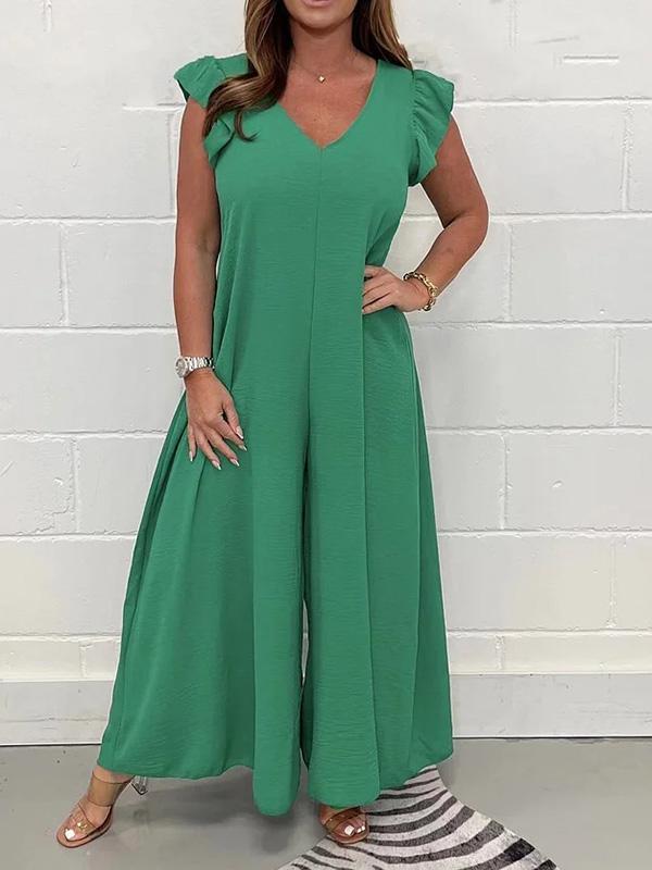 Women's loose wide leg jumpsuit