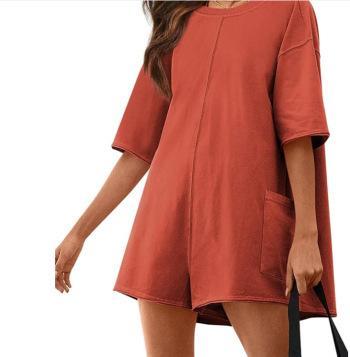 Loose casual suit fashionable backless sexy jumpsuit