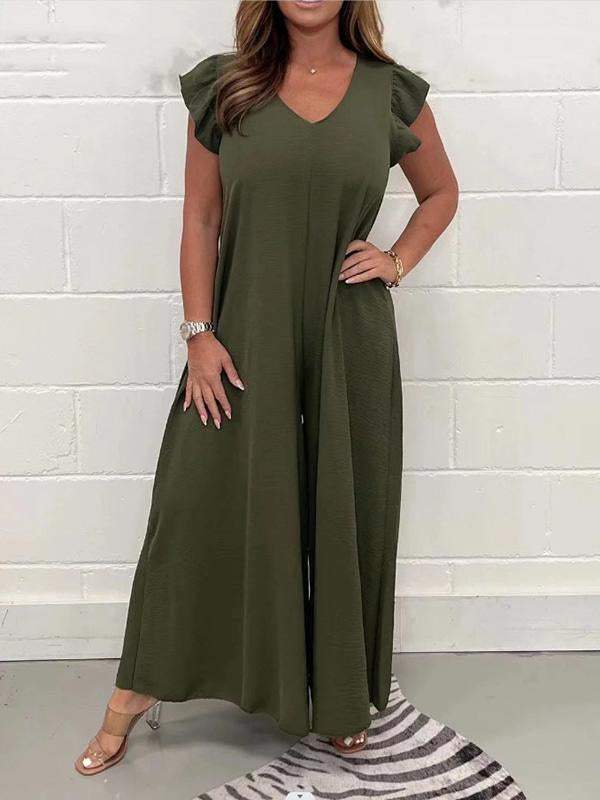 Women's loose wide leg jumpsuit